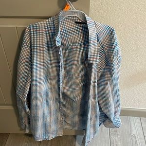 Multicolor L Perry Ellis button down